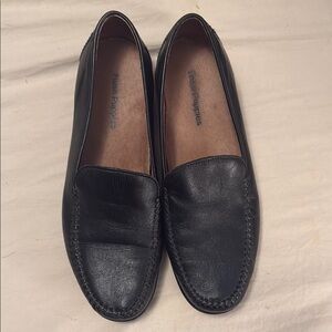 Hush Puppies Vintage Black Leather Loafers